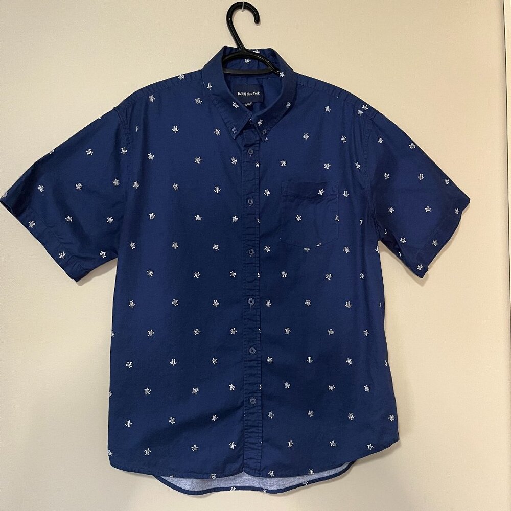 JACHS New York Button-Down Casual Dress Shirt (Size Large)